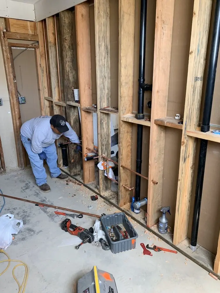 Commercial rough-in plumbing for Gas Line Repair in Beaverdam